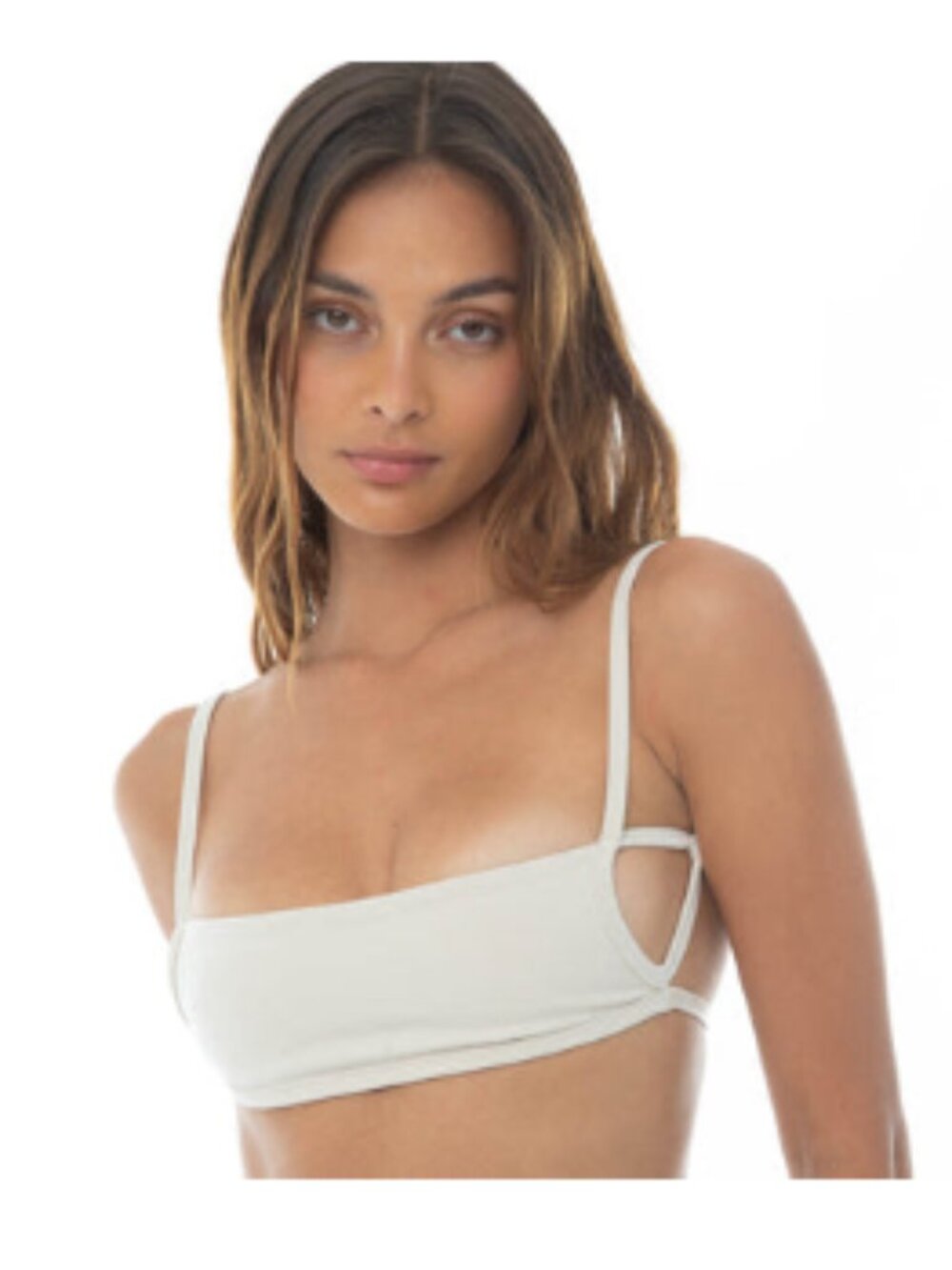 ARE YOU AM I Chibi Sports Bra in Sand XS